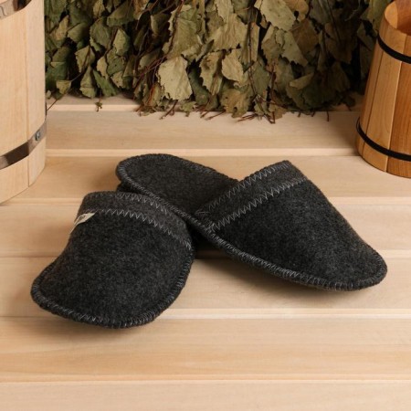 Set of bath "Male" portfolio 5 items, gray, with embroidery-11