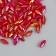 Beads for creativity Plastic "Rhombus Crystal Red Hologography" set 20 grams 0.6x0.6x1.2 cm 989630