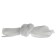 Shoe shoes, flat, 8 mm, 70 cm, packing 25 pieces, white color