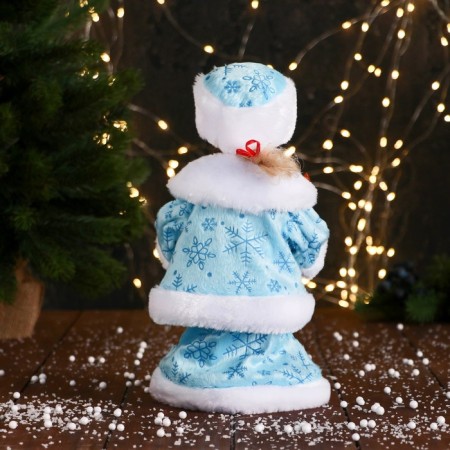 Snow Maiden "Burnt Rombic" with backlight, moves, 30 cm, blue-6