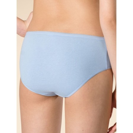 Panties for girls, height 110 cm, blue color, terracotta, beige, 3 pcs-4