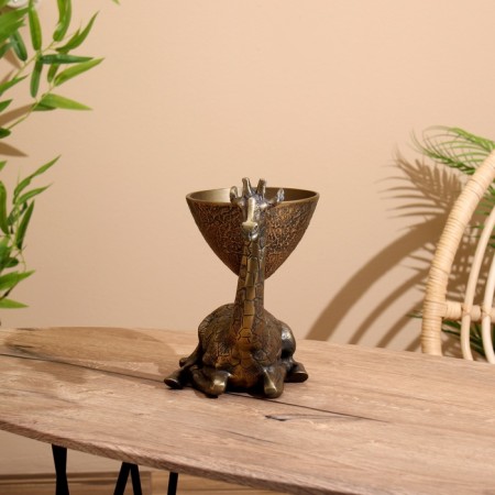 Giraffe dish aluminum 27x18x26 cm-1