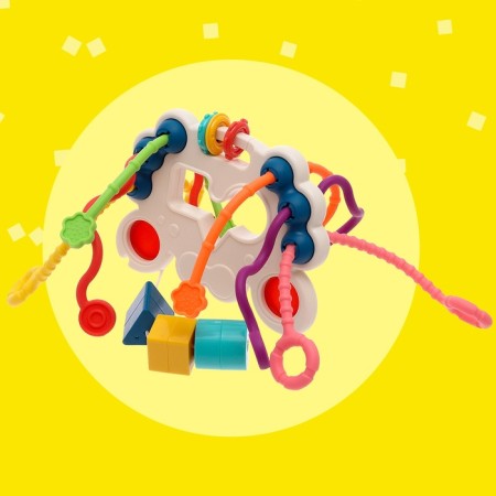A toy developing "crab" for kids, a pulling with a sorter-8