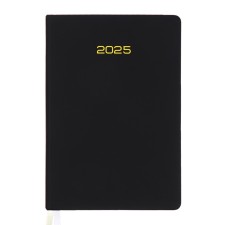 Dated diary 2025, Devente. Flag, A5 168 sheets, Devente. Duo, a hard cover to leatherette with foam rubber, silkography, perforation, liesse, block 70 g/m2