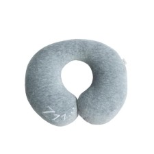 Soft Bagel neck pillow, size 23x28 cm, gray color