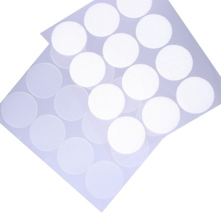 Velcro on a glue basis “Circle transparent”, set of 12 pcs., Size 1 pc. - 3 cm-1
