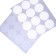 Velcro on a glue basis “Circle transparent”, set of 12 pcs., Size 1 pc. - 3 cm