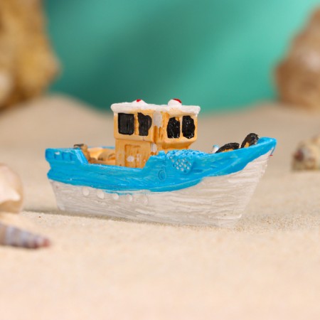 Souvenir ship "Fisherman" 7cm, mix