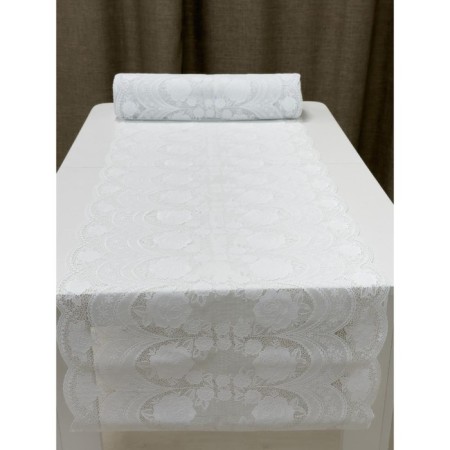 Openwork napkin, 50 cm, rolon color 20 p. M, white color-2