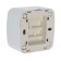 Switch Union "Electra", 10 a, 1 key, external, white