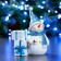 Figure Climber "Snowman" Blue 12x6x14cm