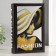Safe-book wood, leatherette, mirror "Girl in a hat" 24x16x5 cm
