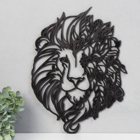 Panel "Leo and flowers" 30x40 cm-1
