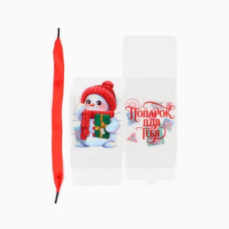 Gift New Year's Folding PVC, Snowman, 10 x 10 x 10 cm, New Year-4