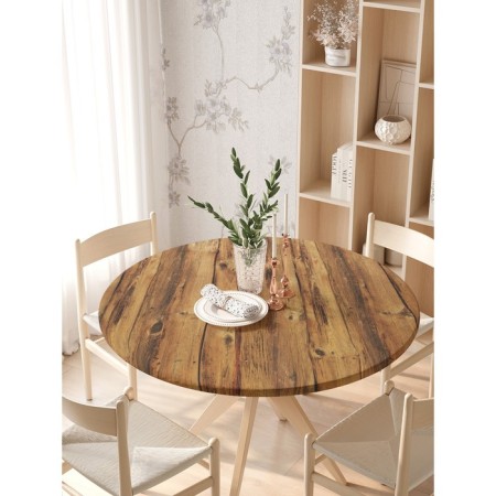 The tablecloth “Classic fence”, round, oxford, elastic band, size 140x140 cm, diameter 105-120 cm-2