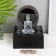 The desktop fountain from the network, backlight "Mediting Buddha" gray 18x18x24 cm