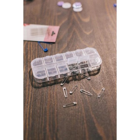 Organizer for decor, 12 departments with numbers, 13 × 5 × 1.3 cm, color transparent color-3