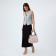 Female bag with lightning, medium size, beige color