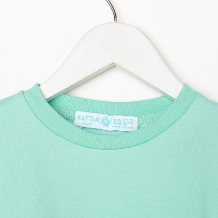Sweatshirt for girl KAFTAN "Basic Line" size 32 (110-116), mint color-5