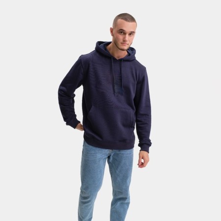 Male sweatshirt, dark blue color/Print mix, size 50 (XL)-1