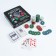 Poker, set for the game (maps 2 decks, chips 100 pcs.), With a face value, 20 x 20 cm