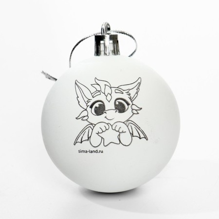 Set for creativity. Christmas balls for coloring “Make a desire”, 2 pcs-5