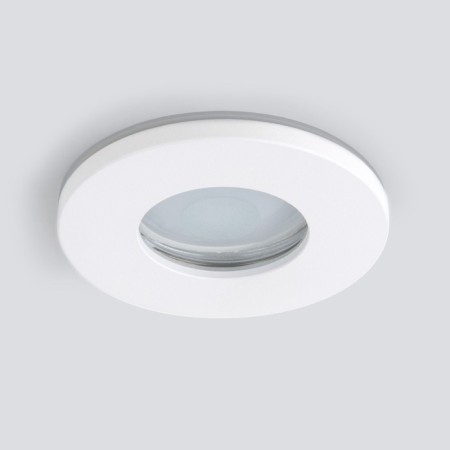 Smart moisture -proof lamp Elektrostandard, Flickr, 84x84x27 mm, GU10, white matte color-1