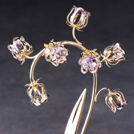 Souvenir "Tulips", with crystals, 22.5x11x6 cm-4