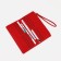 Women's wallet on magnets, red color