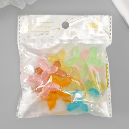 Acrylic Suspension "Air Ball - Dog" MIX Radiance 3.9x3.7x1 cm-3