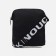 Baby bag on a long belt, external pocket, black color