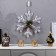 LED figure "Snowflake" 30 cm, metal, 220 V, glow of multi
