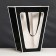 Flower packet 18 × 14 × 35 x 28 cm, black with a border