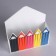 Kashpo wooden 18 × 7 × 20.4 cm envelope "pencils", white