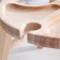 Table - a tray with a menage and folding legs "I kiss better than I cook" d = 30x2 cm,