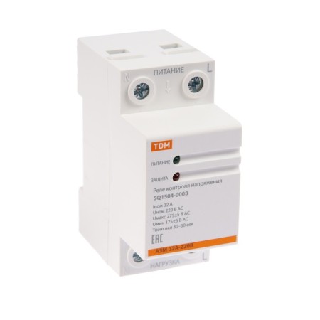 Voltage relay TDM, 1F, 32 A, SQ1504 -0003