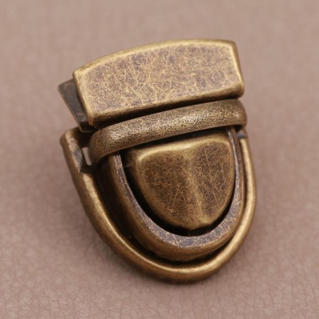 Bag -3 × 2 cm fastener, bronze color-1