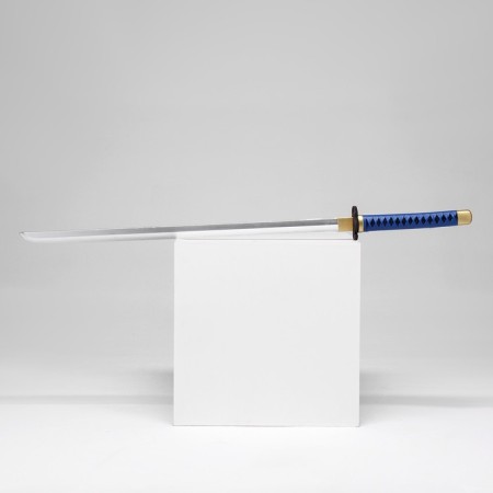 Souvenir weapon "Katana Tokin" 102 cm, blue-gold, polystyrene foam-1
