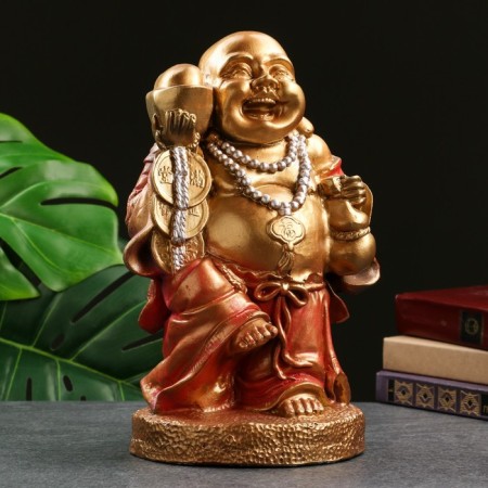 Figure "Hothee cheerful" bronze red, 19.5x17x30cm-4
