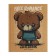 Universal Diary 5-11 classes, 48 ​​sheets "Bear", craft, solid cover, block 65 g/m2