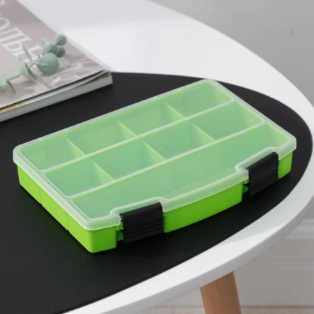 Organizer Plastic for storage, 9 departments, 19 × 13 × 3 cm, color mix-2