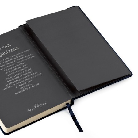 Diary of Leduced A5, 136 MEGAPOLIS Soft sheets, elastic band, artificial leather cover, colored cut, lies, black-4