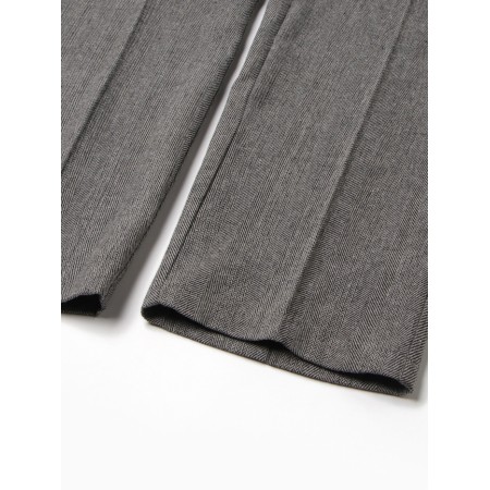 Women's pants with pincines minku: Modern Classic color dark gray, river 48-8