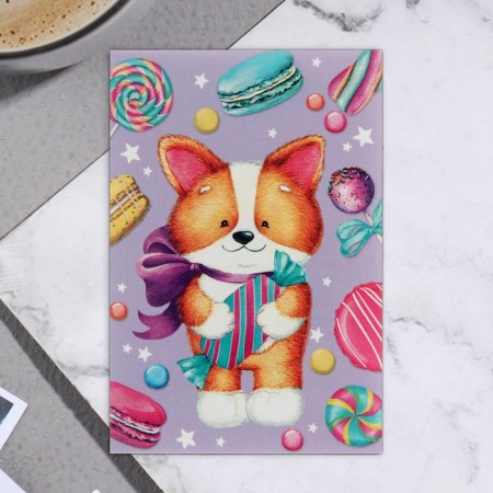 Schooldick "Universal" dog with candy 11.5 x 8.5 cm