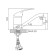 Accoona A4225 kitchen mixer, single -leaf, pour length 145 mm, chrome