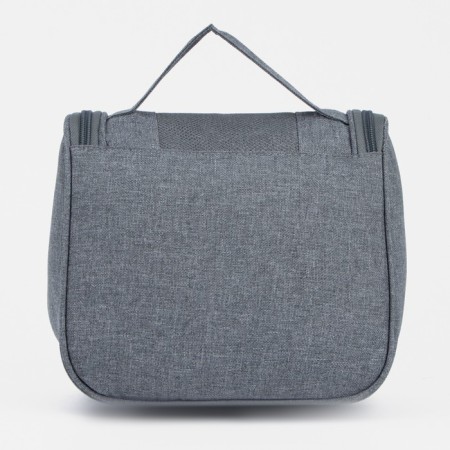 Mester-mester on a zipper, with a hook, an outer pocket, the color is gray-1