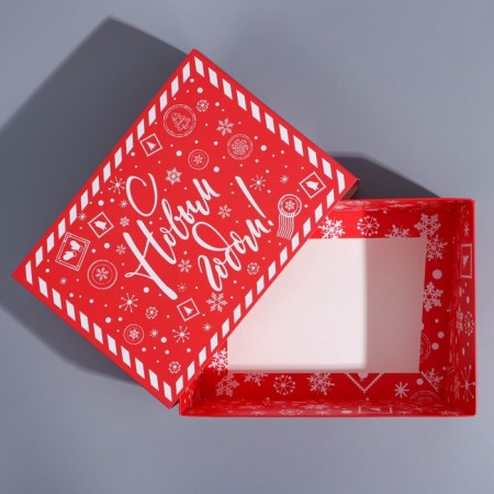 Box the team "Happy New Year", 25 x 18 x 10 cm, new year-3