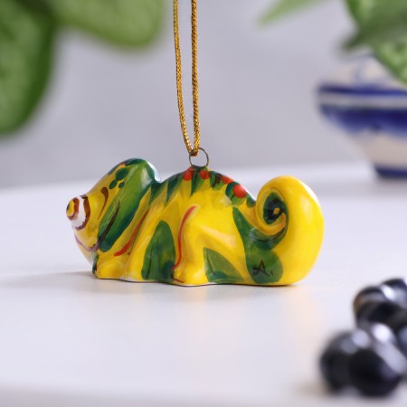 Hameleon souvenir, 7.5 cm, Mayolik-2