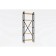 Rabberry for a warehouse, metal, floor, 5 shelves, 151 × 60 × 28 cm, black