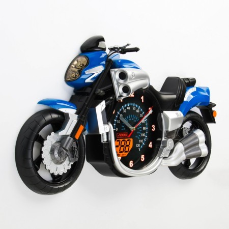 Children's wall clock "Motorcycle", smooth move, 57 x 30 cm, dial 16 cm-1